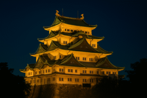 名古屋城ライトアップが見える場所はどこ？秋まつりや春の夜桜【2025最新】